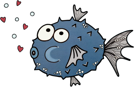 Herzfisch – ein kleiner Fisch mit Krone